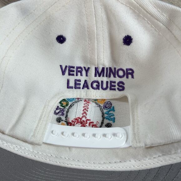 Vintage‎ Woodstock Hippies Snapback Hat White Wool Blend USA MiLB Baseball Cap - Picture 2 of 12